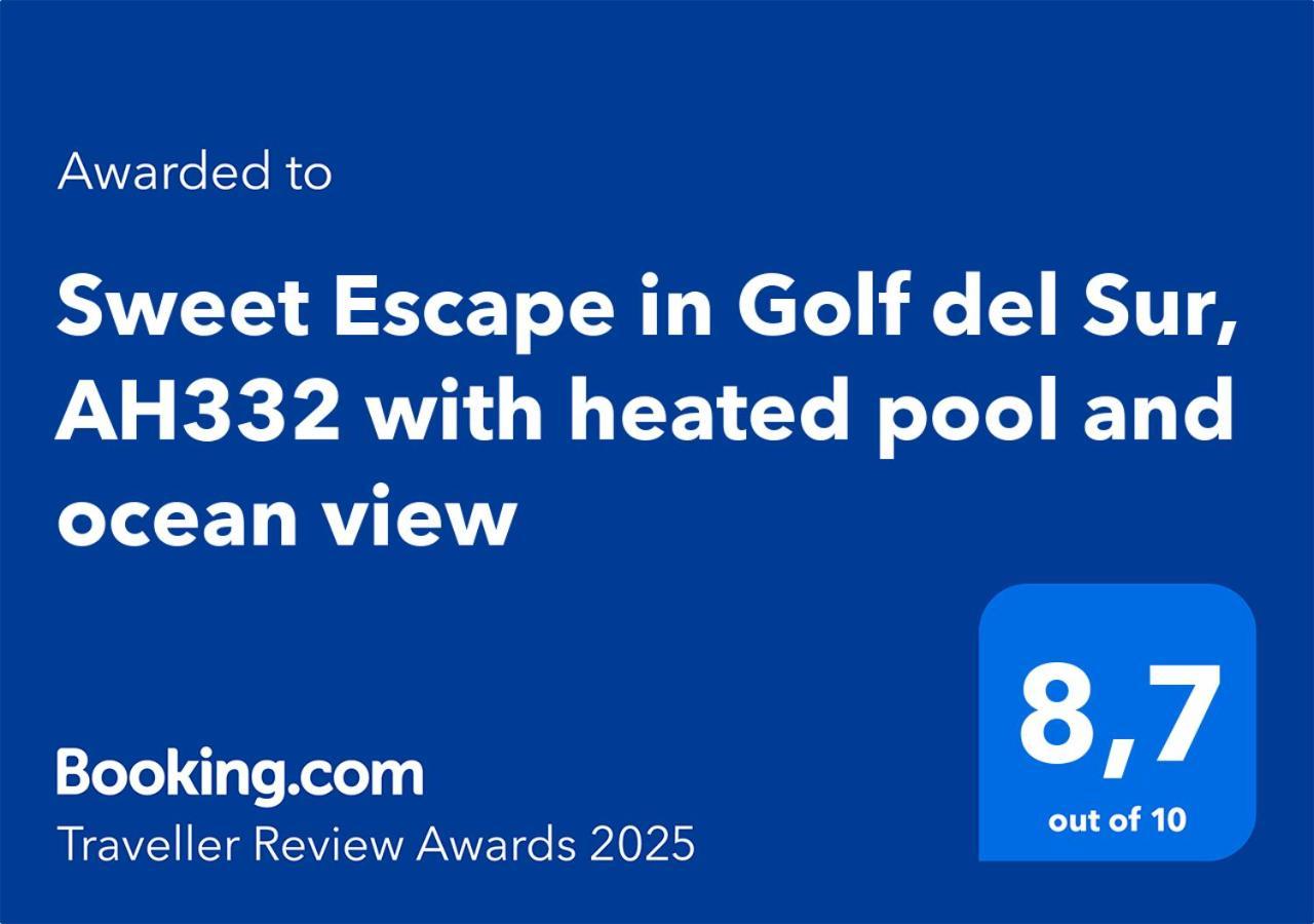 Sweet Escape In Golf Del Sur, Ah332 With Heated Pool And Ocean View Apartment ซานมิเกลเดียโบนา ภายนอก รูปภาพ
